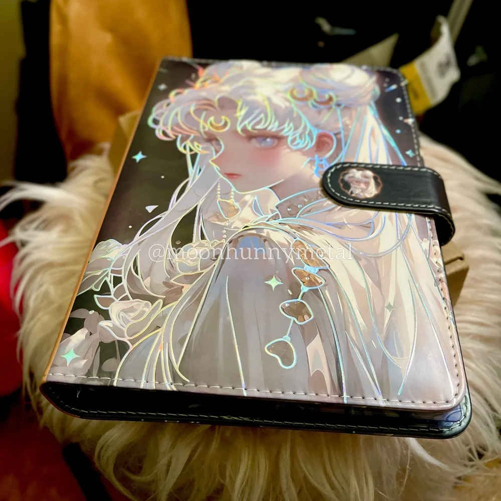 NEW Goth Anime PU Leather Binder Waifu Sailor Moon Goth Punk A5 Journal Notebook